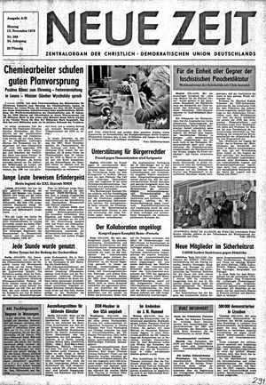 Neue Zeit Online-Archiv vom 13.11.1978