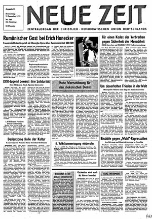 Neue Zeit Online-Archiv vom 07.12.1978