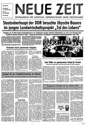 Neue Zeit Online-Archiv vom 17.02.1979