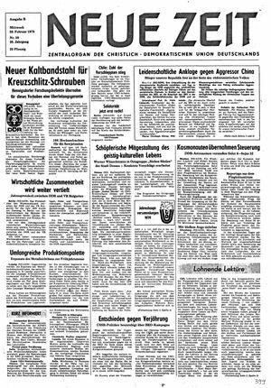 Neue Zeit Online-Archiv vom 28.02.1979
