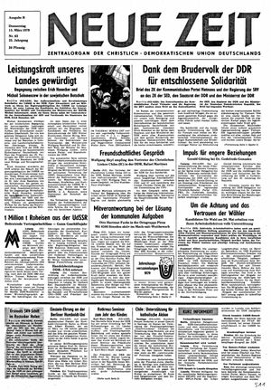 Neue Zeit Online-Archiv vom 15.03.1979
