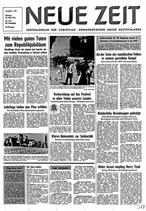 Neue Zeit Online-Archiv vom 28.05.1979