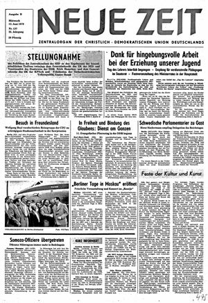 Neue Zeit Online-Archiv vom 13.06.1979