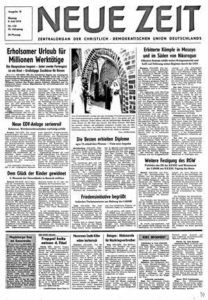 Neue Zeit Online-Archiv vom 09.07.1979