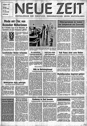 Neue Zeit Online-Archiv vom 23.07.1979