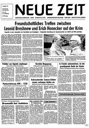 Neue Zeit Online-Archiv vom 28.07.1979