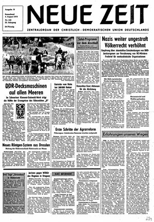 Neue Zeit Online-Archiv vom 04.08.1979