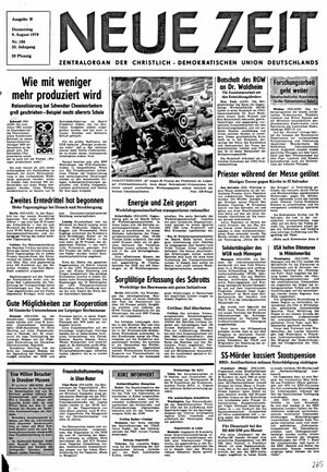 Neue Zeit Online-Archiv vom 09.08.1979