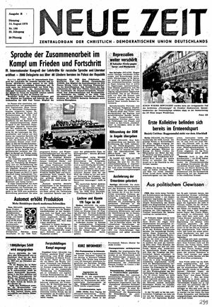 Neue Zeit Online-Archiv vom 14.08.1979