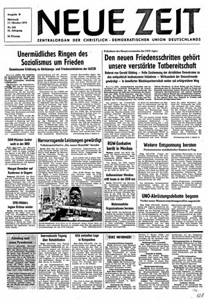 Neue Zeit Online-Archiv vom 17.10.1979
