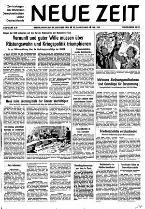 Neue Zeit Online-Archiv vom 29.10.1979