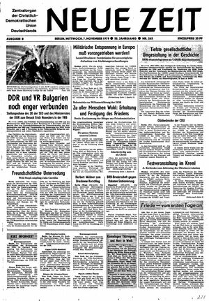 Neue Zeit Online-Archiv vom 07.11.1979