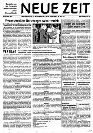 Neue Zeit Online-Archiv vom 19.11.1979