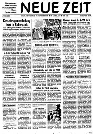 Neue Zeit Online-Archiv vom 29.11.1979