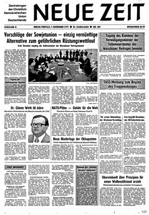 Neue Zeit Online-Archiv vom 07.12.1979
