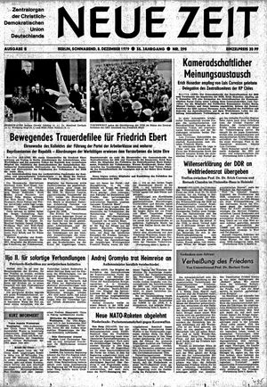 Neue Zeit Online-Archiv vom 08.12.1979