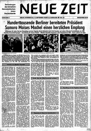 Neue Zeit Online-Archiv vom 18.09.1980