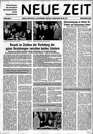 Neue Zeit Online-Archiv on Nov 12, 1980