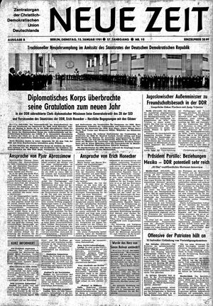Neue Zeit Online-Archiv vom 13.01.1981