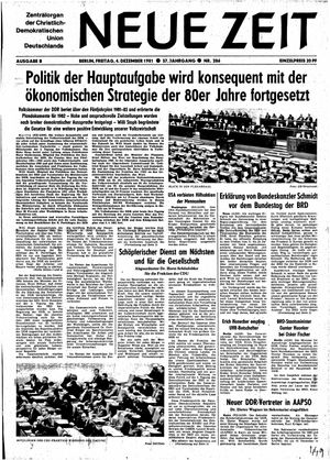 Neue Zeit Online-Archiv vom 04.12.1981
