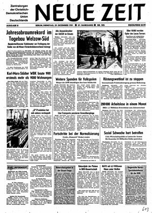 Neue Zeit Online-Archiv vom 29.12.1981