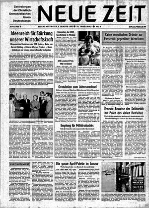 Neue Zeit Online-Archiv vom 06.01.1982