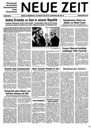 Neue Zeit Online-Archiv vom 28.01.1982