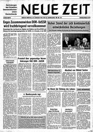 Neue Zeit Online-Archiv vom 29.01.1982