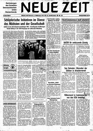 Neue Zeit Online-Archiv vom 03.02.1982