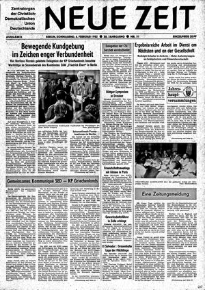 Neue Zeit Online-Archiv vom 06.02.1982
