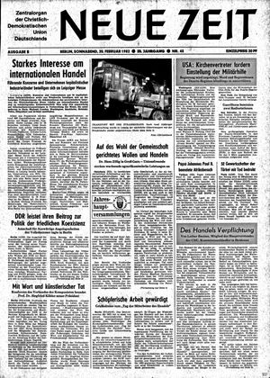 Neue Zeit Online-Archiv on Feb 20, 1982