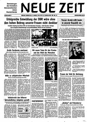 Neue Zeit Online-Archiv vom 09.03.1982