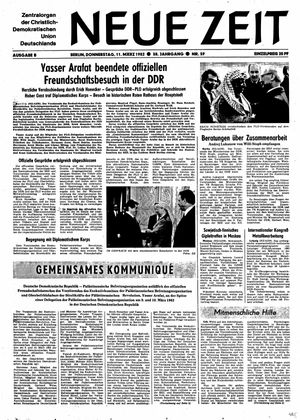Neue Zeit Online-Archiv vom 11.03.1982