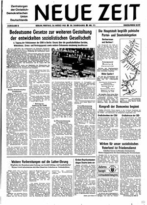 Neue Zeit Online-Archiv vom 26.03.1982