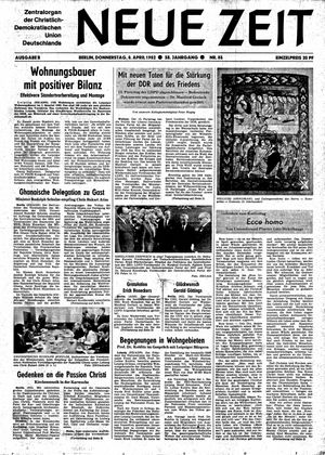 Neue Zeit Online-Archiv vom 08.04.1982