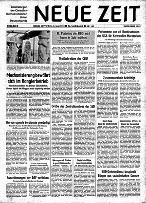 Neue Zeit Online-Archiv vom 05.05.1982