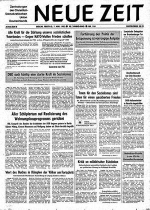 Neue Zeit Online-Archiv vom 07.05.1982