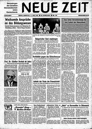 Neue Zeit Online-Archiv vom 11.05.1982