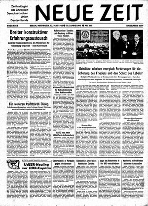 Neue Zeit Online-Archiv vom 12.05.1982