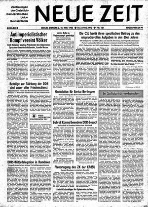 Neue Zeit Online-Archiv vom 25.05.1982
