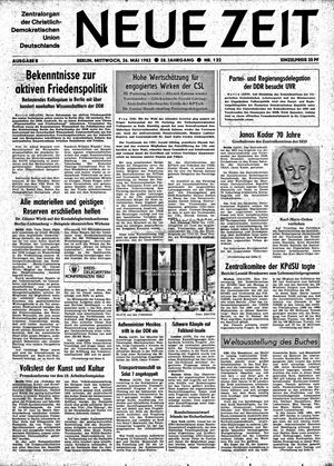 Neue Zeit Online-Archiv vom 26.05.1982