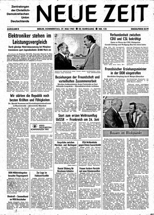 Neue Zeit Online-Archiv vom 27.05.1982