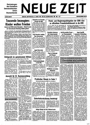 Neue Zeit Online-Archiv vom 02.06.1982