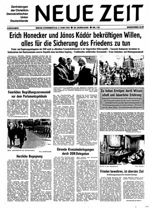 Neue Zeit Online-Archiv vom 03.06.1982