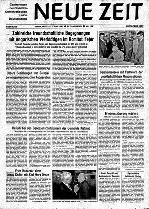 Neue Zeit Online-Archiv vom 04.06.1982