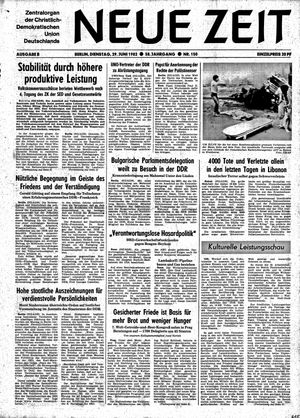 Neue Zeit Online-Archiv vom 29.06.1982