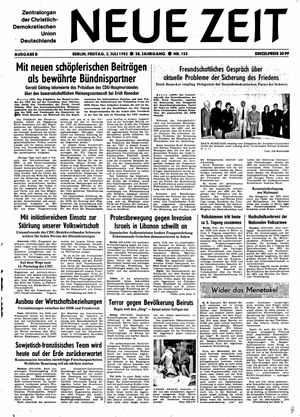 Neue Zeit Online-Archiv vom 02.07.1982