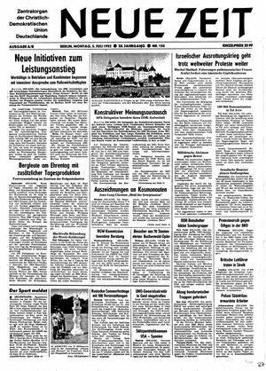 Neue Zeit Online-Archiv vom 05.07.1982