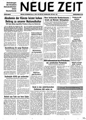 Neue Zeit Online-Archiv vom 08.07.1982