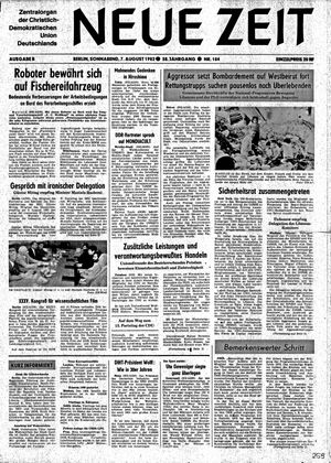 Neue Zeit Online-Archiv vom 07.08.1982